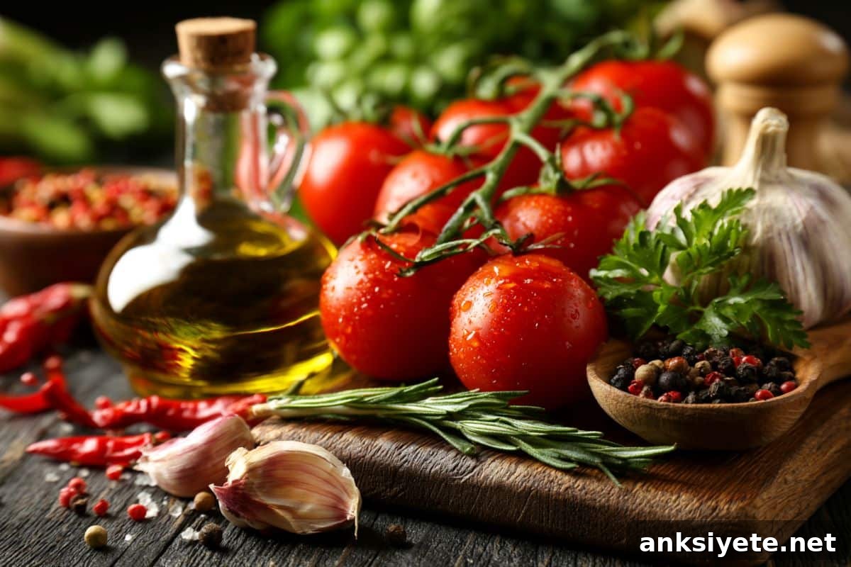 This shows a plate of Mediterranean diet foods.