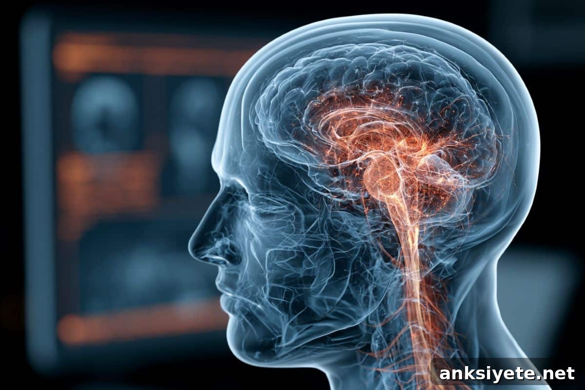 AI Detects Previously Hidden Gray Matter Lesions in MS 2 This shows the outline of a person and a brain.
