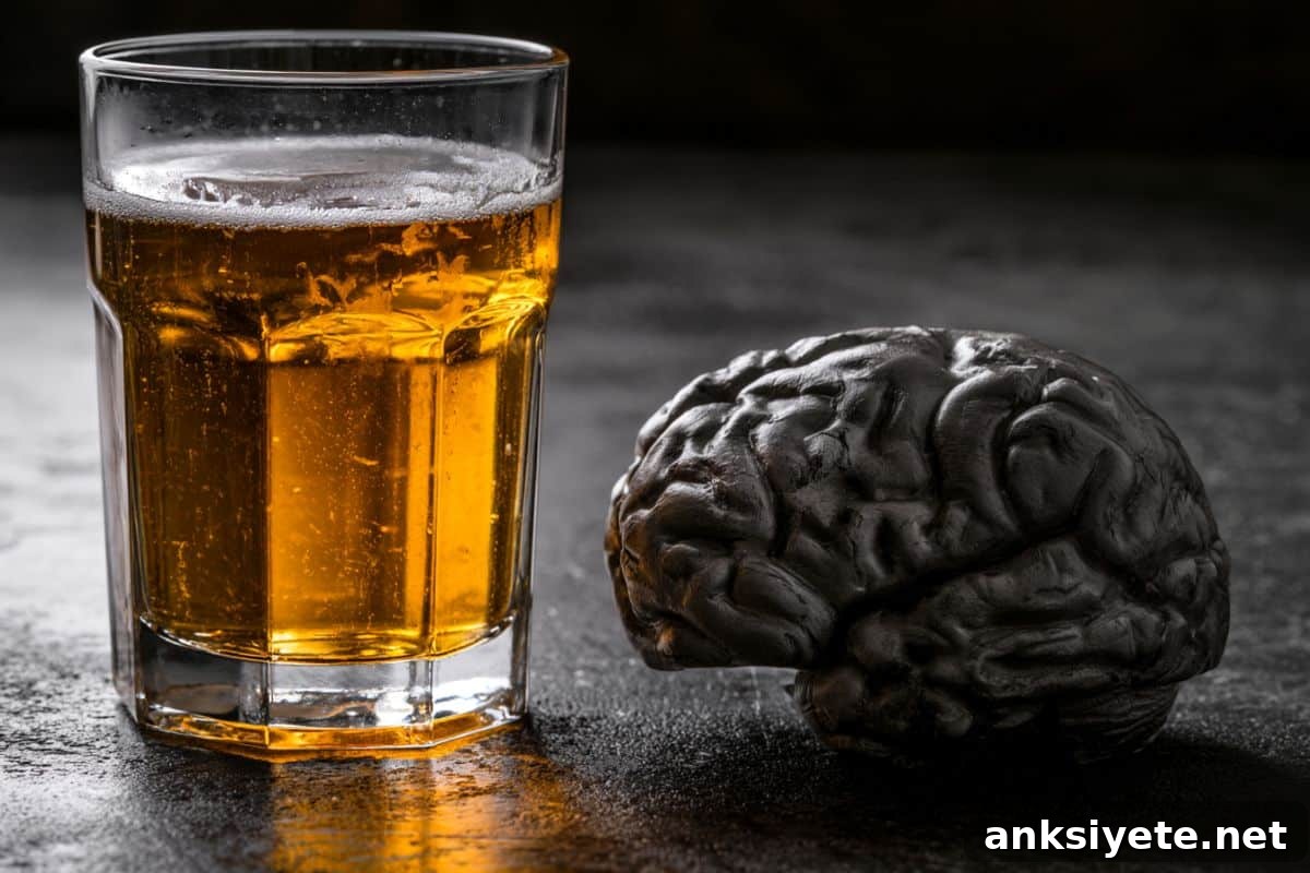 This shows a drink and a brain.