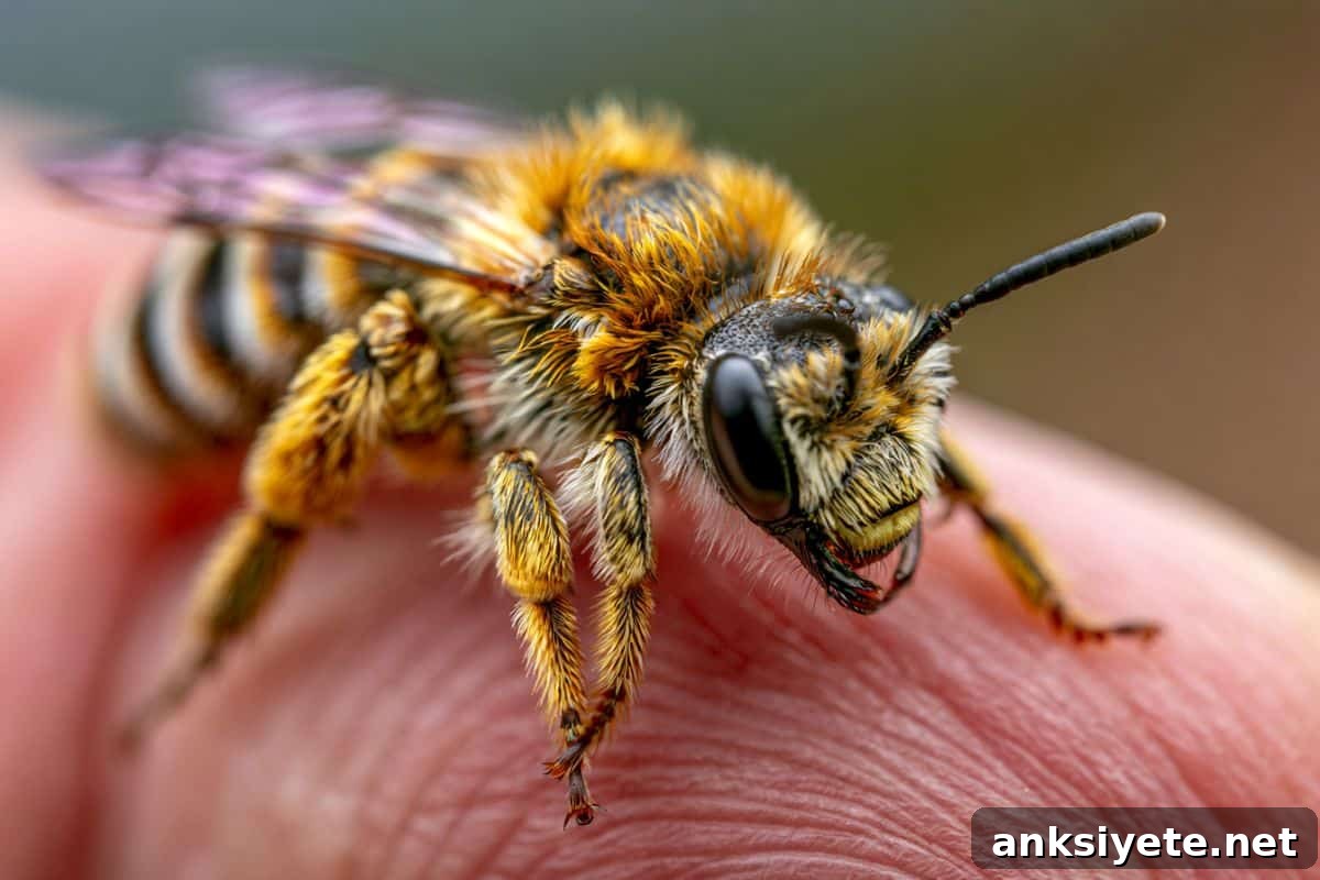 This shows a bee.